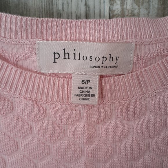 Philosophy Pink Sweater - Picture 2 of 5